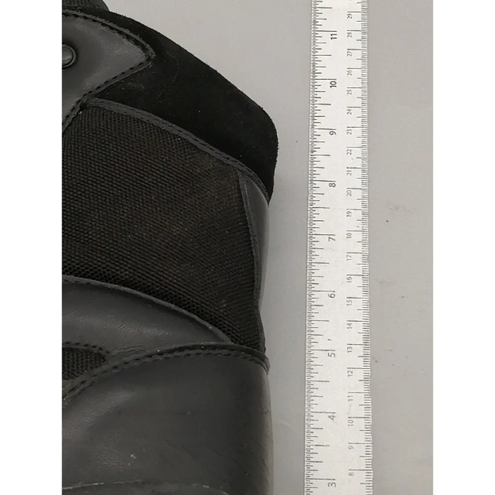 Galls Boots Mens Black 9.5 Wide Tactical Duty Work Shoe Leather Hard Toe SP430